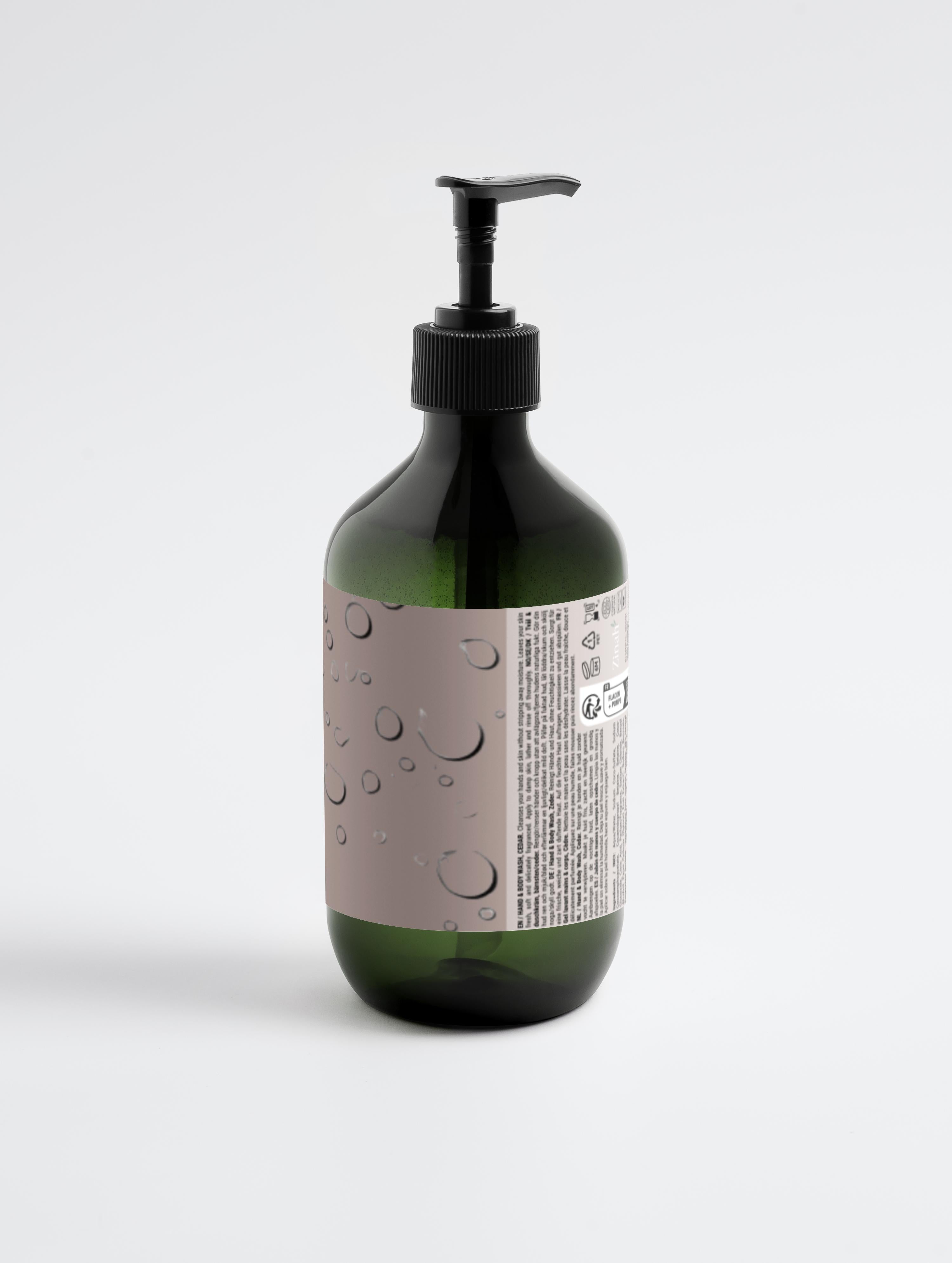 Gel lavant mains & corps cèdre & menthe poivrée 490 ml