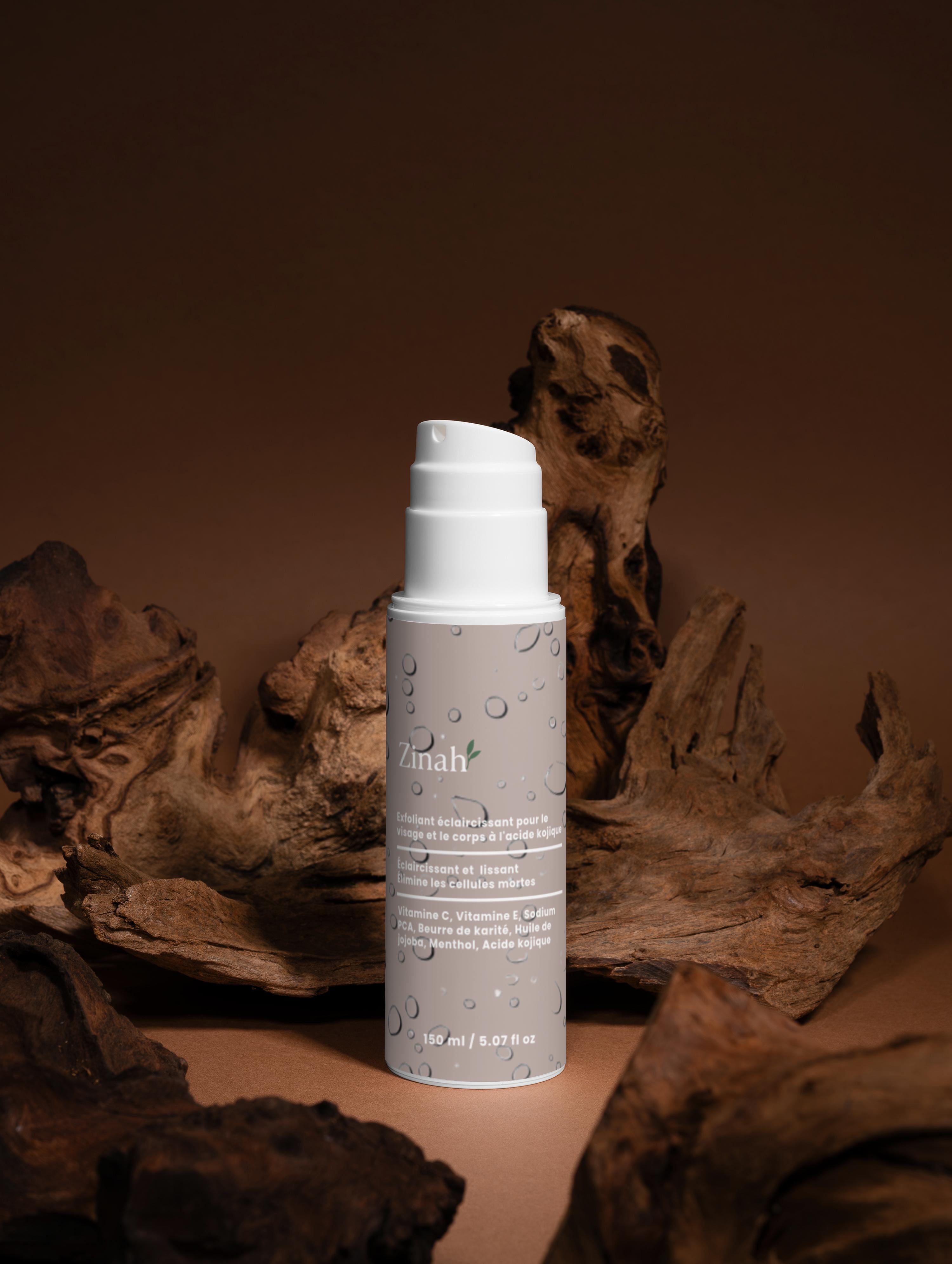 Exfoliant éclaircissant pour le visage et le corps à l'acide kojique 150 ml